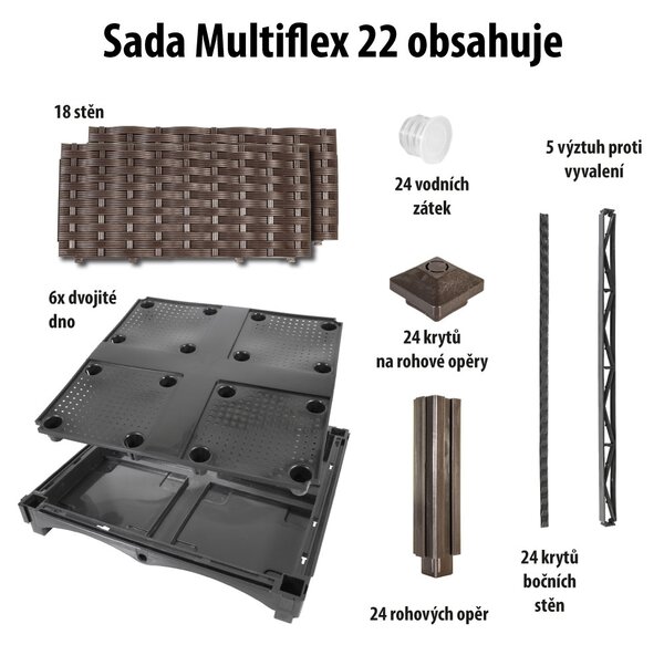 Garden King Modulární vyvýšený záhon MULTIFLEX 22