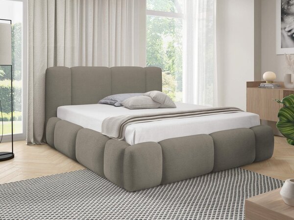 Mirjan24 Čalúnená posteľ s úložným priestorom Kirasti Boucle, Rozmer postele: 140x200, Dostupné poťahy: Lambi 01 5903211521201