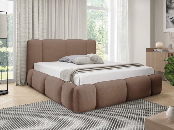 Mirjan24 Čalúnená posteľ s úložným priestorom Kirasti Boucle, Rozmer postele: 140x200, Dostupné poťahy: Lambi 01 5903211521201