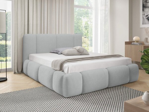 Mirjan24 Čalúnená posteľ s úložným priestorom Kirasti Boucle, Rozmer postele: 140x200, Dostupné poťahy: Lambi 01 5903211521201