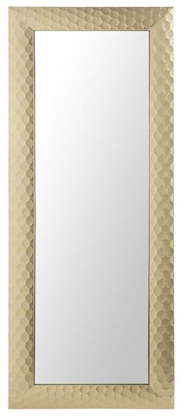 Nástenné zrkadlo Afia (zlatá). Vlastná spoľahlivá doprava až k Vám domov. 1077554