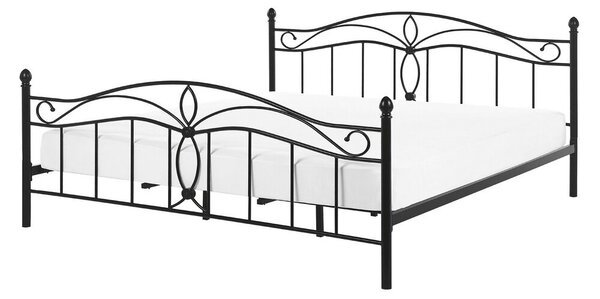 Manželská posteľ 140 cm Aicha (čierna) (s roštom). Vlastná spoľahlivá doprava až k Vám domov. 1077555