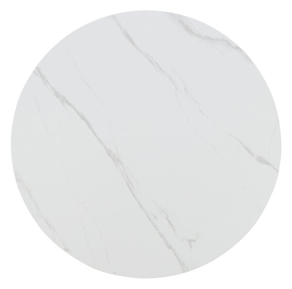 JEDÁLENSKÝ STÔL, biela, farba vlašského orecha, 120/120/75 cm Livetastic - Stoly, Online Only