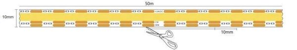LED pás 20 W/m CCT COB IP20 24 V (20W-M CCT COB IP20 24V)