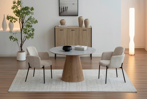 JEDÁLENSKÝ STÔL, sivá, farba duba, 120/120/75 cm Livetastic - Stoly, Online Only