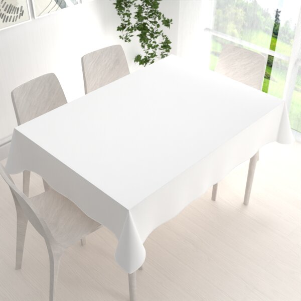 Biante Bavlnený obdĺžnikový obrus MONI MO-039 Biely 50x100 cm