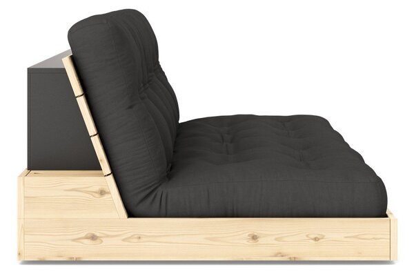 Tmavosivá rozkladacia pohovka 196 cm Base – Karup Design
