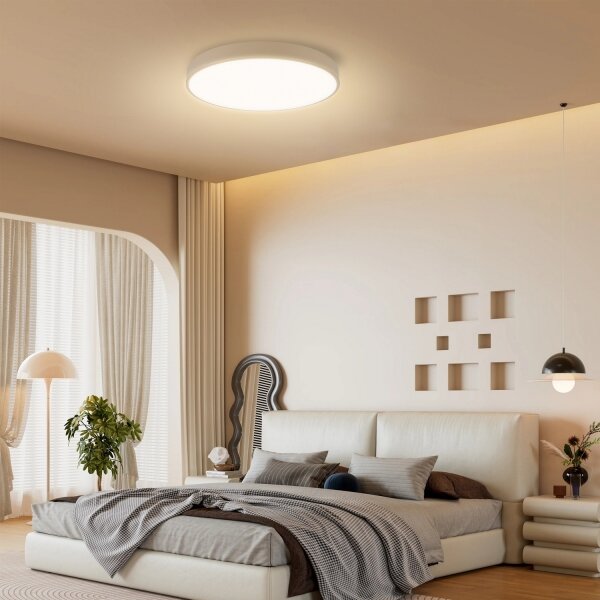 Brilagi - LED stmievateľné svietidlo POOL SMART LED/60W/230V priemer 50 cm Wi-Fi Tuya béžové + diaľkové ovládanie