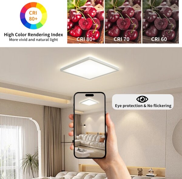 Brilagi - LED Kúpeľňové svietidlo ULTRA SLIM LED/18W/230V 30x30 cm biela IP54