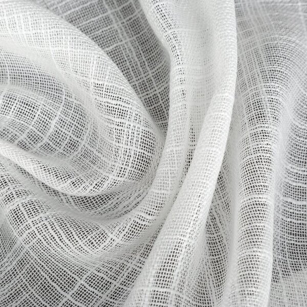 Dekorstudio Záves LIREN na dekoračných krúžkoch 140x250 cm - biely