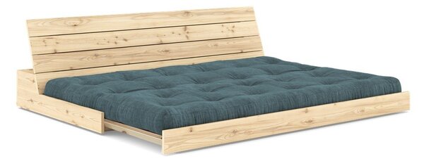 Modrá menčestrová rozkladacia pohovka 196 cm Base – Karup Design