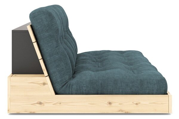 Modrá menčestrová rozkladacia pohovka 196 cm Base – Karup Design