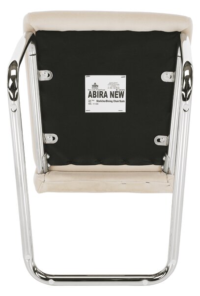 KONDELA Jedálenská stolička, béžová Dulux Velvet látka/svetlé šitie, ABIRA NEW