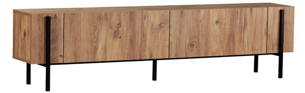 TV stolík ZENORI 180 cm, borovica Atlantic/čierna