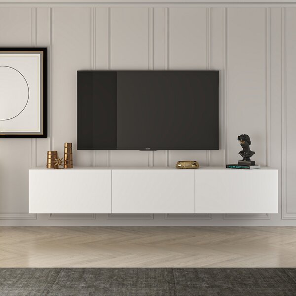 TV stolík NEXIRA 150 cm, biely