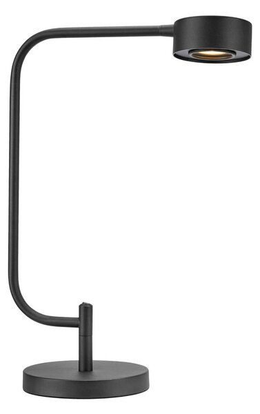 Stolová LED lampa Hugo, čierna, výška 51,5 cm, stmievateľná, Čierna, Pracovňa / Kancelária, kov