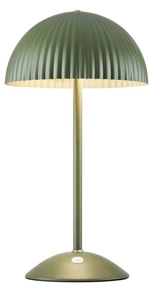 Markslöjd Stolová lampa Zin, zelená, železo, výška 35,5 cm, G9, Zelená, Obývacia izba / jedáleň, kov, Stojacie svietidlo
