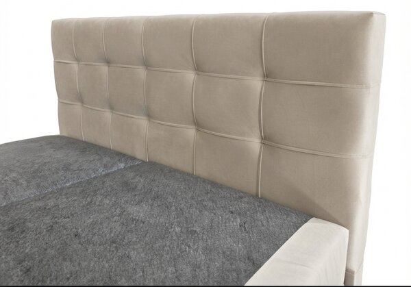 Čalúnená posteľ boxspring DIRELIS TRINITY 140x200 cm béžová Matrac: Matrac Bonell pružinový