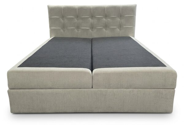 Čalúnená posteľ boxspring DIRELIS VIBE 140x200 cm krémová Matrac: Matrac Bonell pružinový