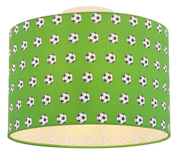 Globo 54009D detské stropné svietidlo Lemmi 1x60W | E27 - zelená, futbal