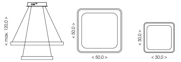 BRILAGI - LED stmievateľný závesný luster na lanku FALCON SLIM LED/78W/230V béžový + diaľkové ovládanie