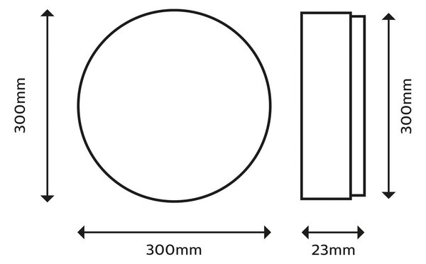 Philips SuperSlim LED IP44 2 700 K Ø 29,5 cm biela, Biela / opálová, Kúpeľňa, kov, Závesné svietidlo
