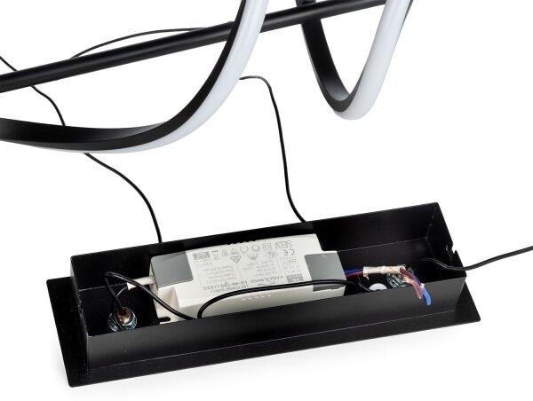 ONLI - LED Luster na lanku TWIST LED/30W/230V 4000K čierna