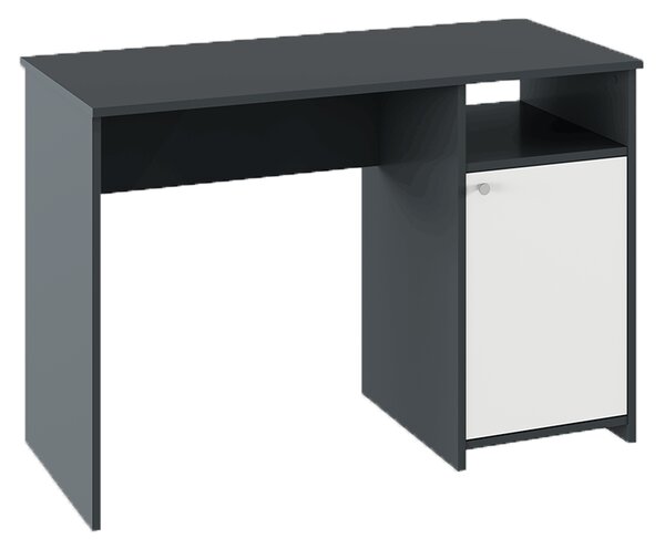 KONDELA PC stôl, grafit/biela, DEDE