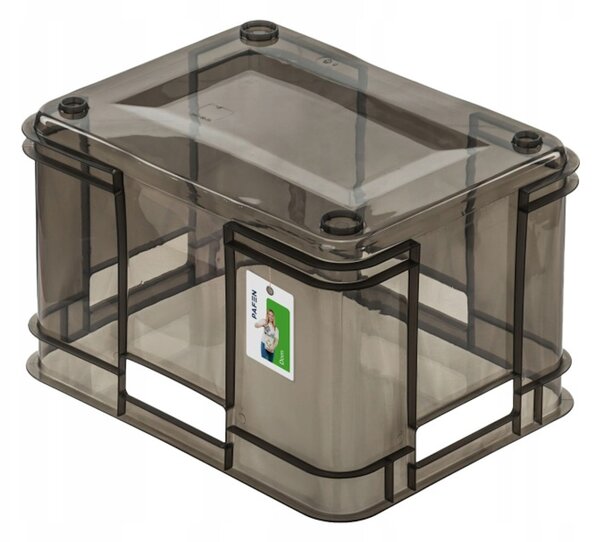 Keeeper Úložný box pre domácnosť aj dielňu, BRUNO M, 16L, 35 x 27 x 21 cm, dymový
