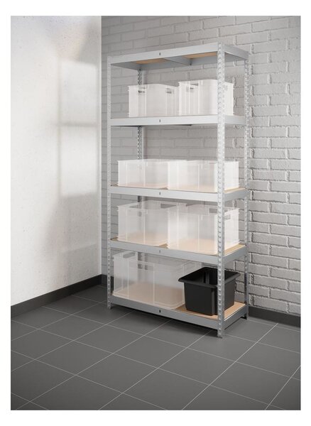 Keeeper Úložný box pre domácnosť aj dielňu, BRUNO M, 16L, 35 x 27 x 21 cm, transparentný