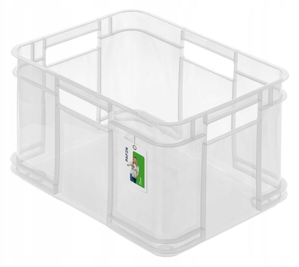 Keeeper Úložný box pre domácnosť aj dielňu, BRUNO M, 16L, 35 x 27 x 21 cm, transparentný
