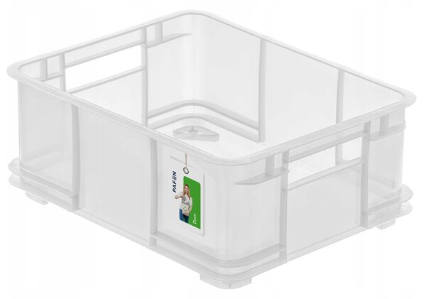 Keeeper Úložný box pre domácnosť aj dielňu, BRUNO L, 20,5L, 43 x 35 x 17,5 cm, transparentný
