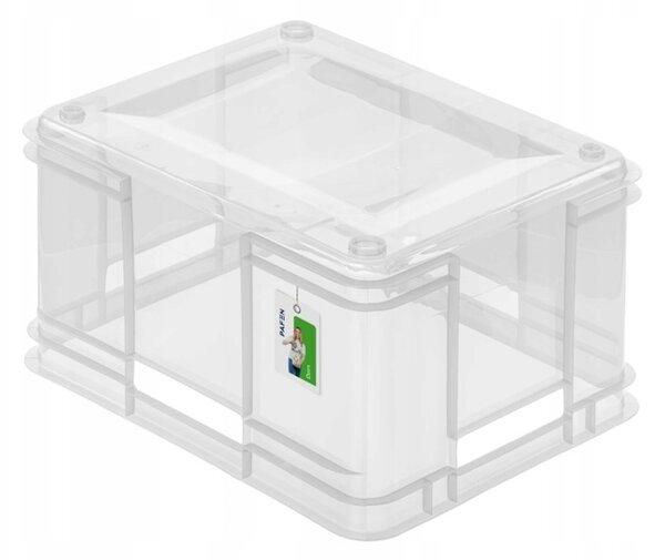 Keeeper Úložný box pre domácnosť aj dielňu, BRUNO XL, 28L, 43 x 35 x 24 cm, transparentný