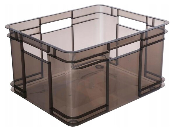 Keeeper Úložný box pre domácnosť aj dielňu, BRUNO XL, 28L, 43 x 35 x 24 cm, dymový