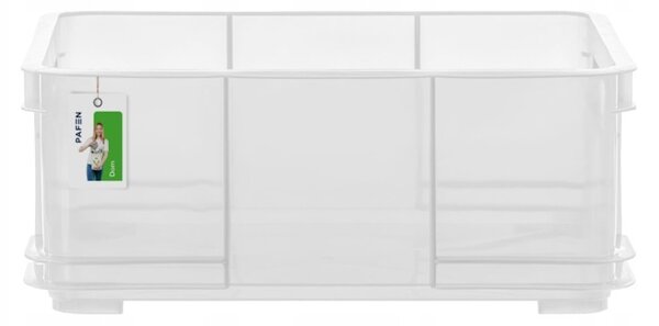 Keeeper Úložný box pre domácnosť aj dielňu, BRUNO L, 20,5L, 43 x 35 x 17,5 cm, transparentný