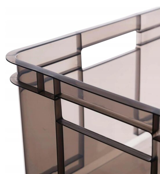 Keeeper Úložný box pre domácnosť aj dielňu, BRUNO XL, 28L, 43 x 35 x 24 cm, dymový