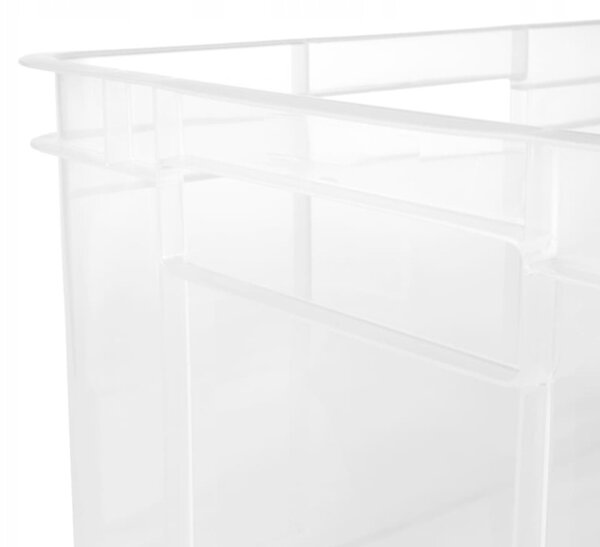Keeeper Úložný box pre domácnosť aj dielňu, BRUNO XXL, 54L, 52 x 43 x 28 cm, transparentný