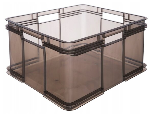 Keeeper Úložný box pre domácnosť aj dielňu, BRUNO XXL, 54L, 52 x 43 x 28 cm, dymový