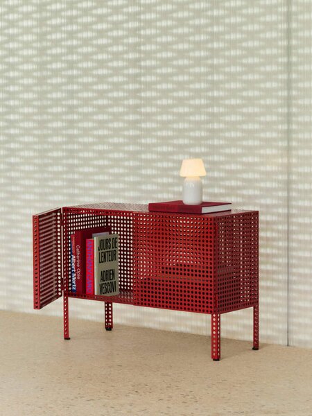 HAY Komoda Perforated Cabinet Floor Small, soft jade
