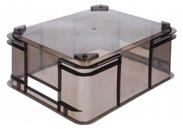Keeeper Úložný box pre domácnosť aj dielňu, BRUNO L, 20,5L, 43 x 35 x 17,5 cm, dymový