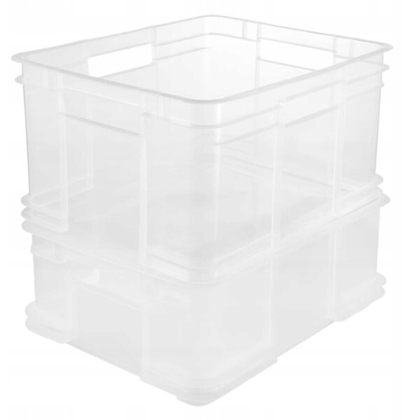 Keeeper Úložný box pre domácnosť aj dielňu, BRUNO XXL, 54L, 52 x 43 x 28 cm, transparentný