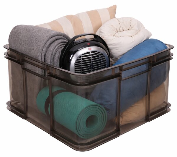 Keeeper Úložný box pre domácnosť aj dielňu, BRUNO XXL, 54L, 52 x 43 x 28 cm, dymový