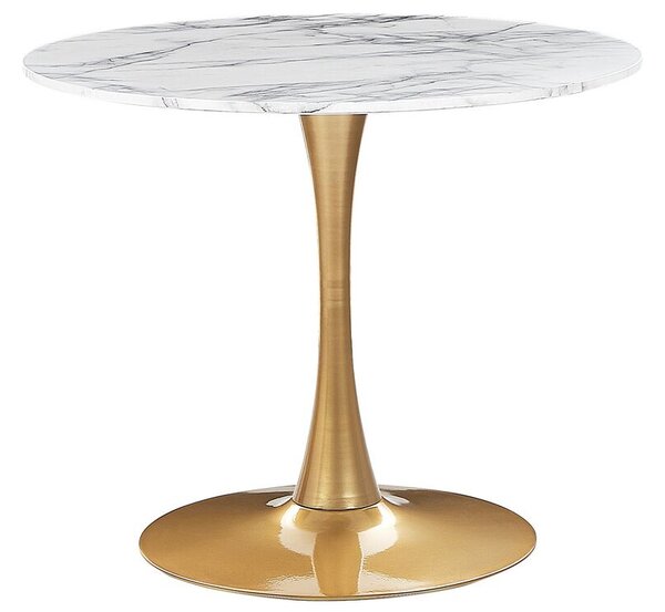 Okrúhly jedálenský stôl Berylle (biela) (pre 4 osoby). Vlastná spoľahlivá doprava až k Vám domov. 1078128