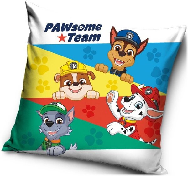 Vankúš Tlapková patrola - Paw Patrol - motív PAWsome Team - 40 x 40 cm