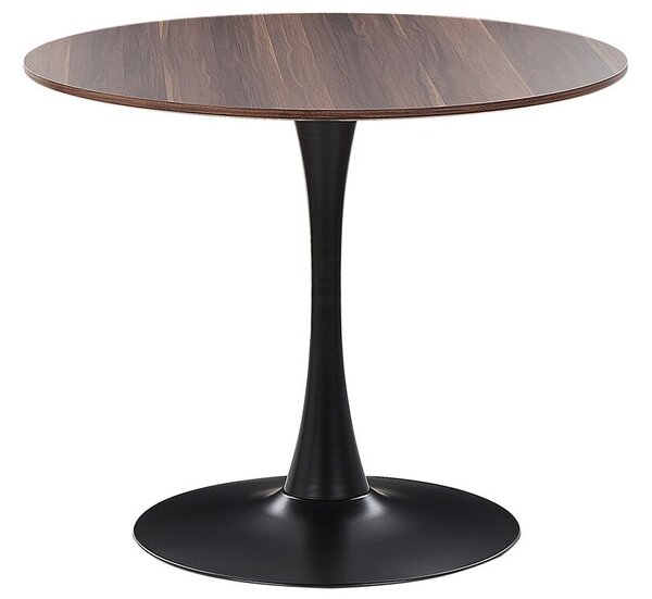 Okrúhly jedálenský stôl Berylle (tmavé drevo) (pre 4 osoby). Vlastná spoľahlivá doprava až k Vám domov. 1078126