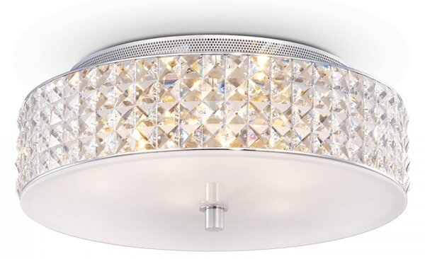Prisadené nástenné a stropné svietidlo Ideal lux ROMA 000657 - chróm