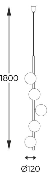 Zuma Line 5648 závesné stropné svietidlo ALI | 40W G9