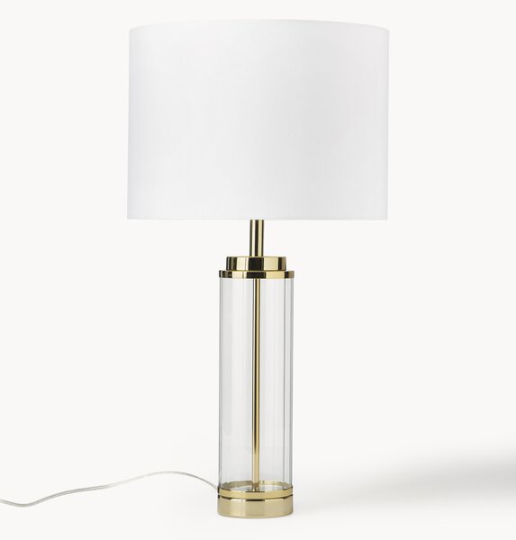 Veľká stolová lampa so skleneným podstavcom Gabor