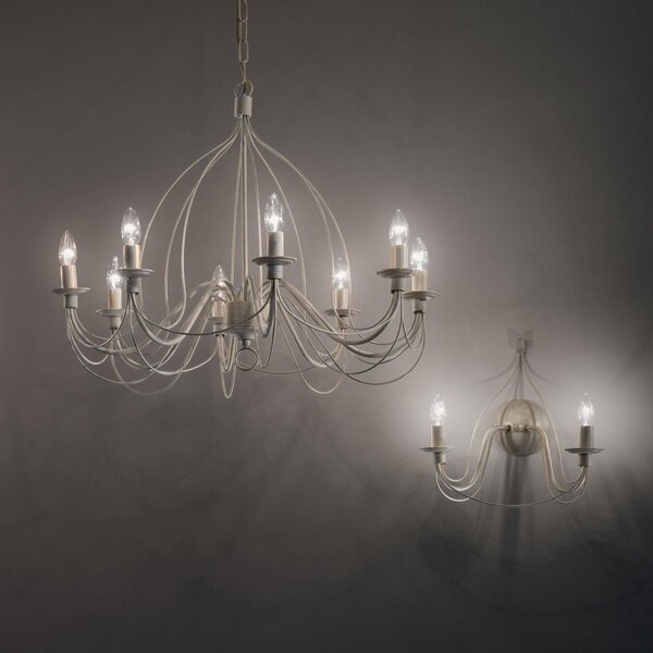 Závesné svietidlo - luster Ideal lux CORTE 005898 - starožitná biela