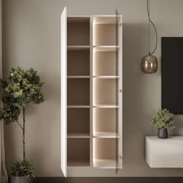 ZÁVESNÁ VITRÍNA DAZIO KAŠMÍR LED 60 cm